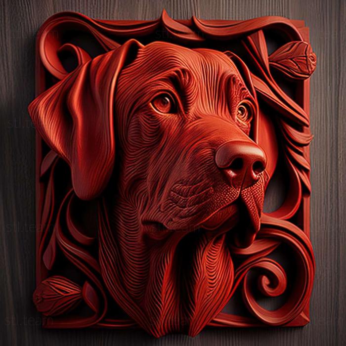 3D model Red Dog famous animal (STL)